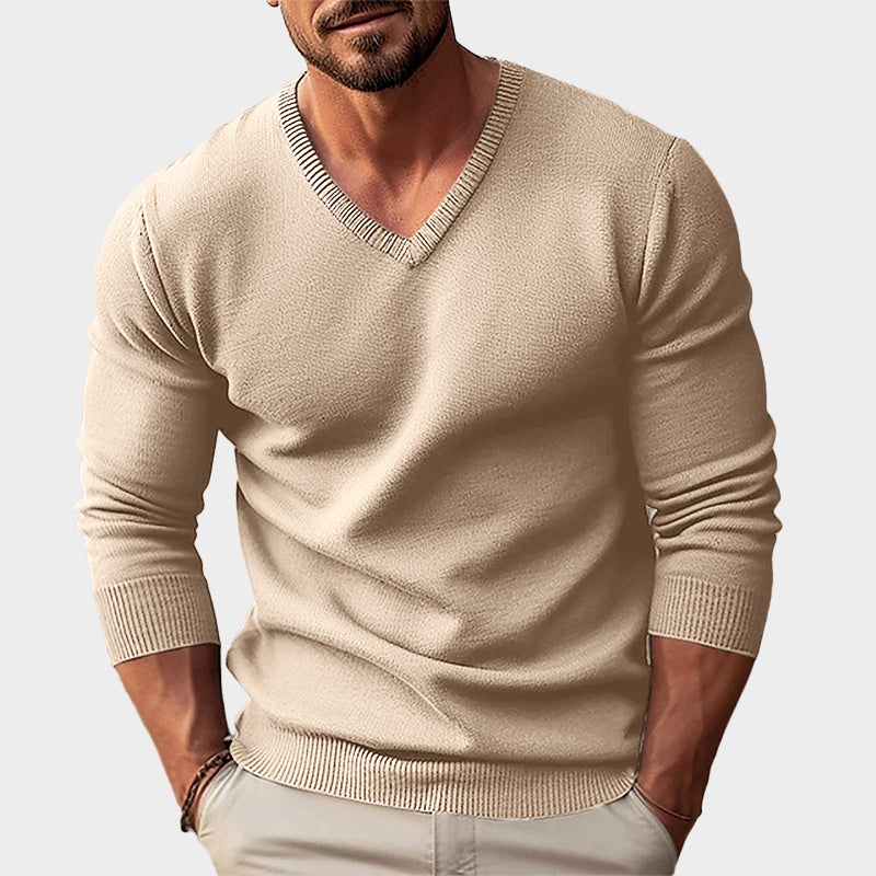 CONOR™ | Men's Acrylic V-Neck Knit