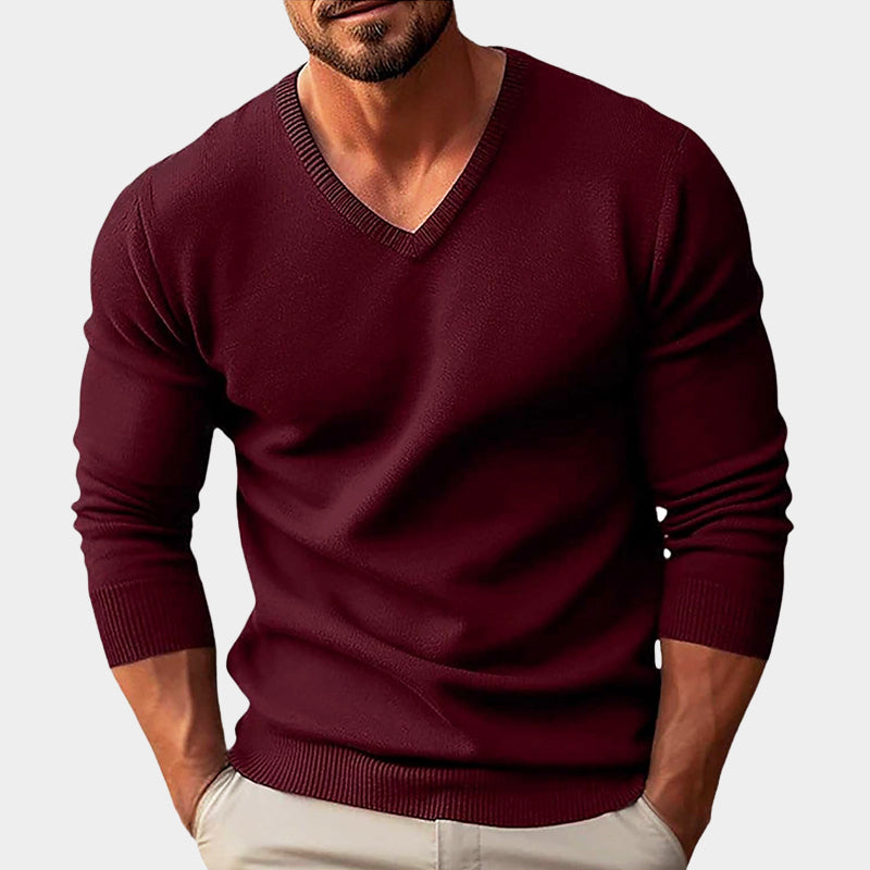 CONOR™ | Men's Acrylic V-Neck Knit