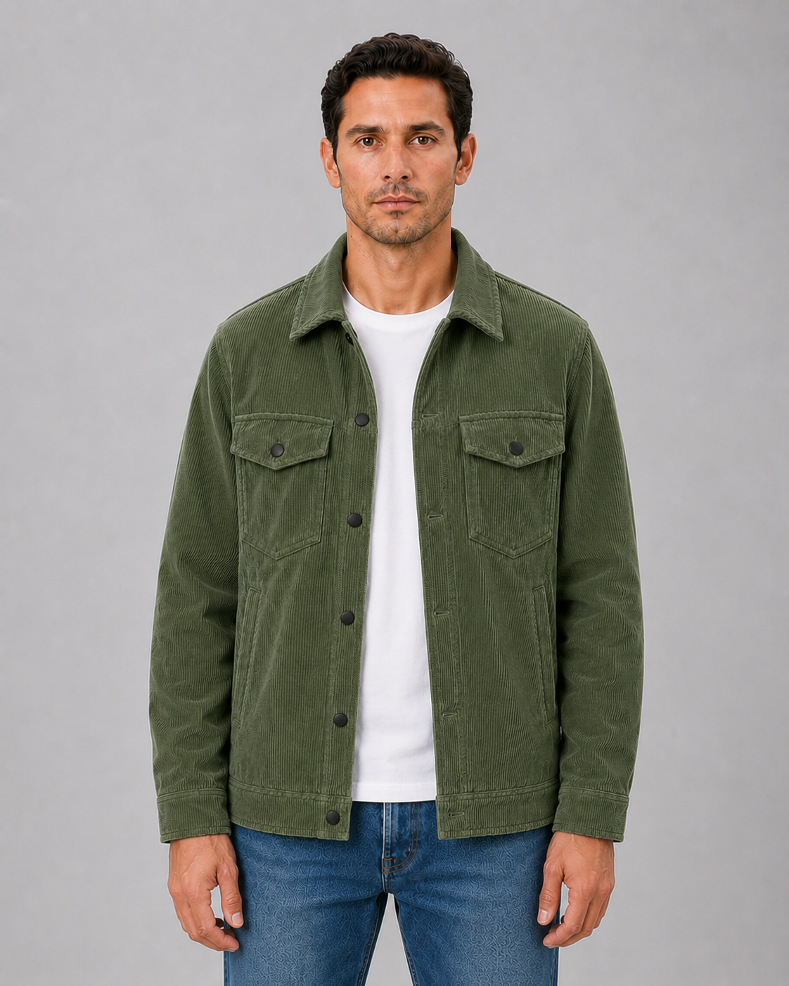CONOR™ | Cotton Button-Up Shirt Jacket