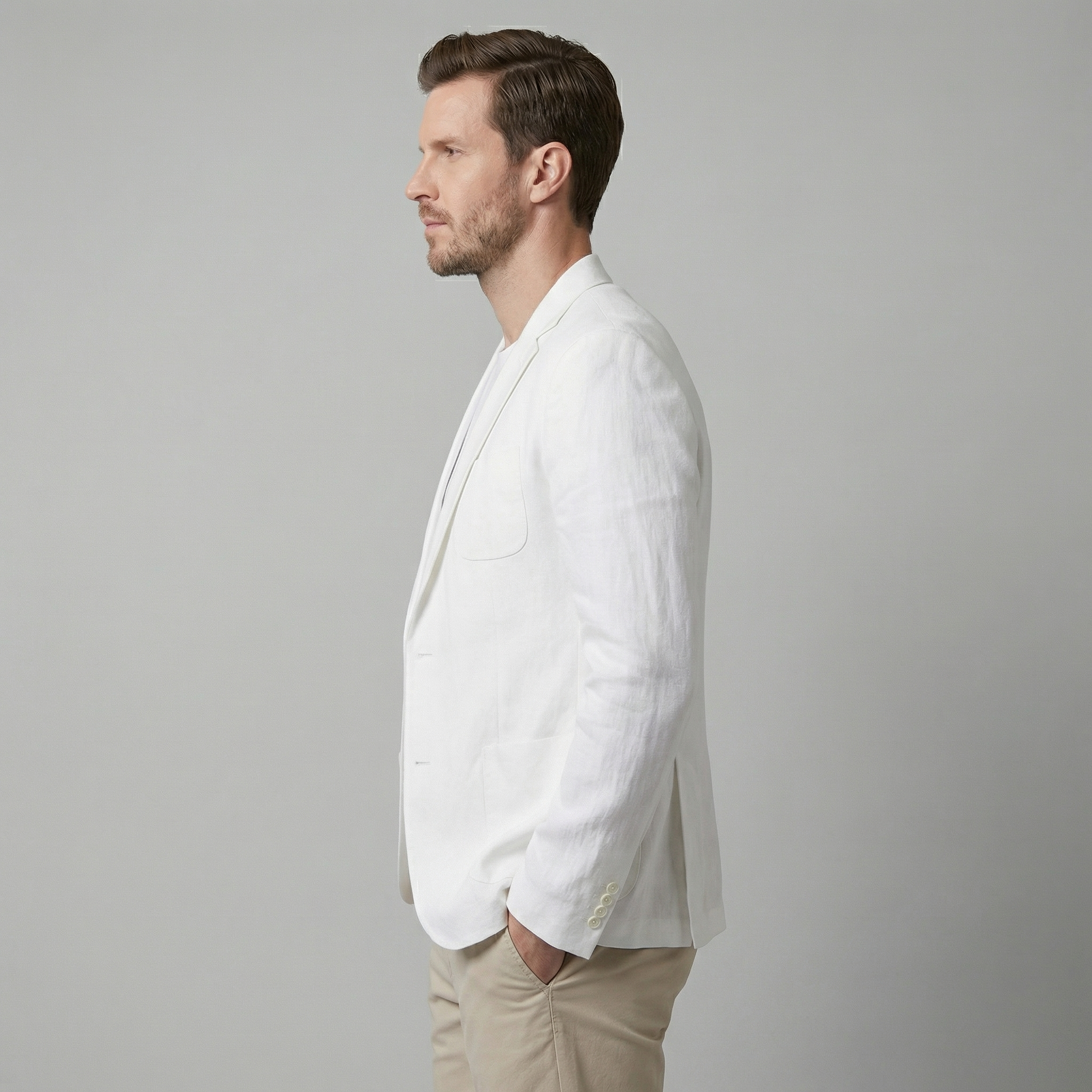 CONOR™| Men's Two-Button Linen Blazer