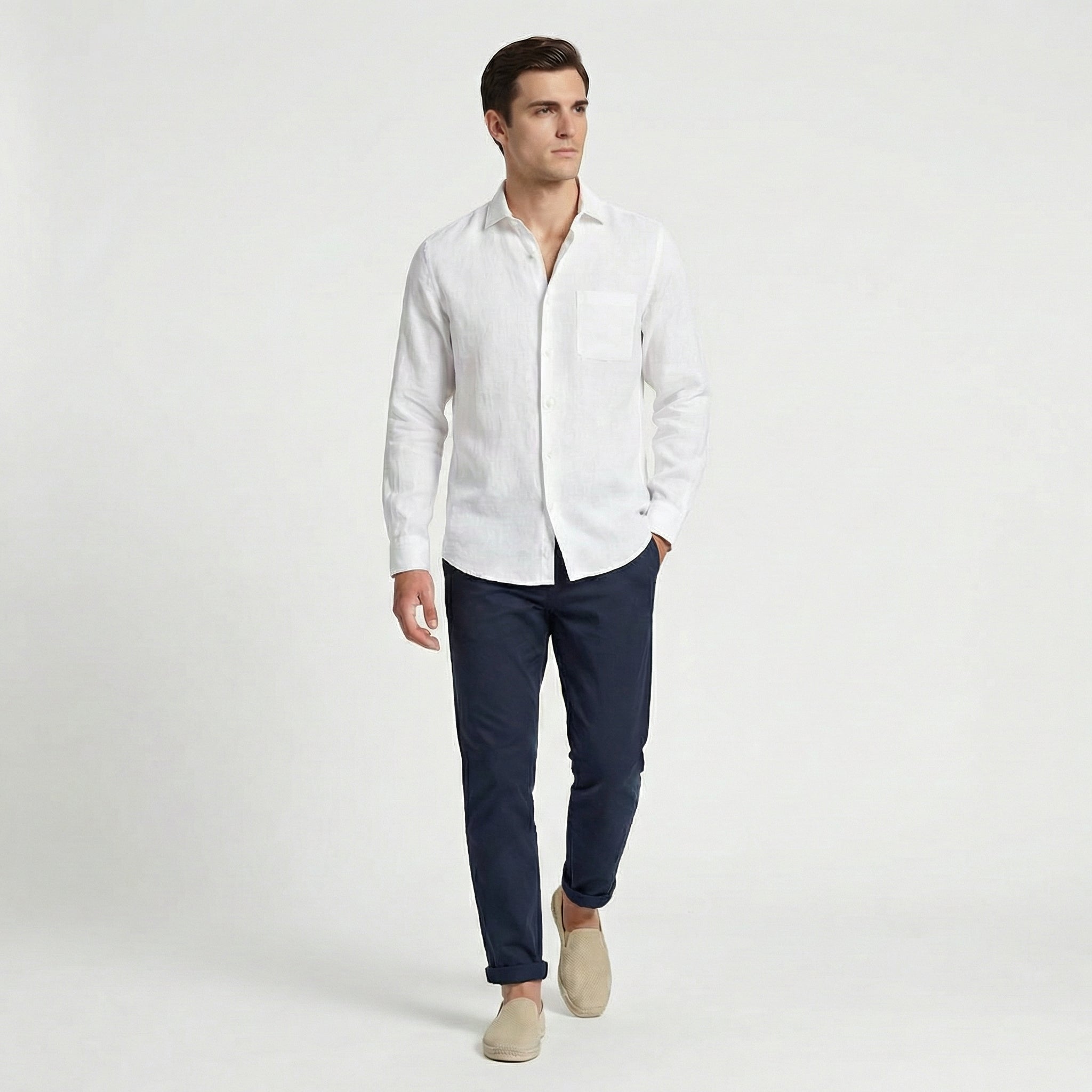 CONOR™™ | Men's Relaxed Linen Shirt