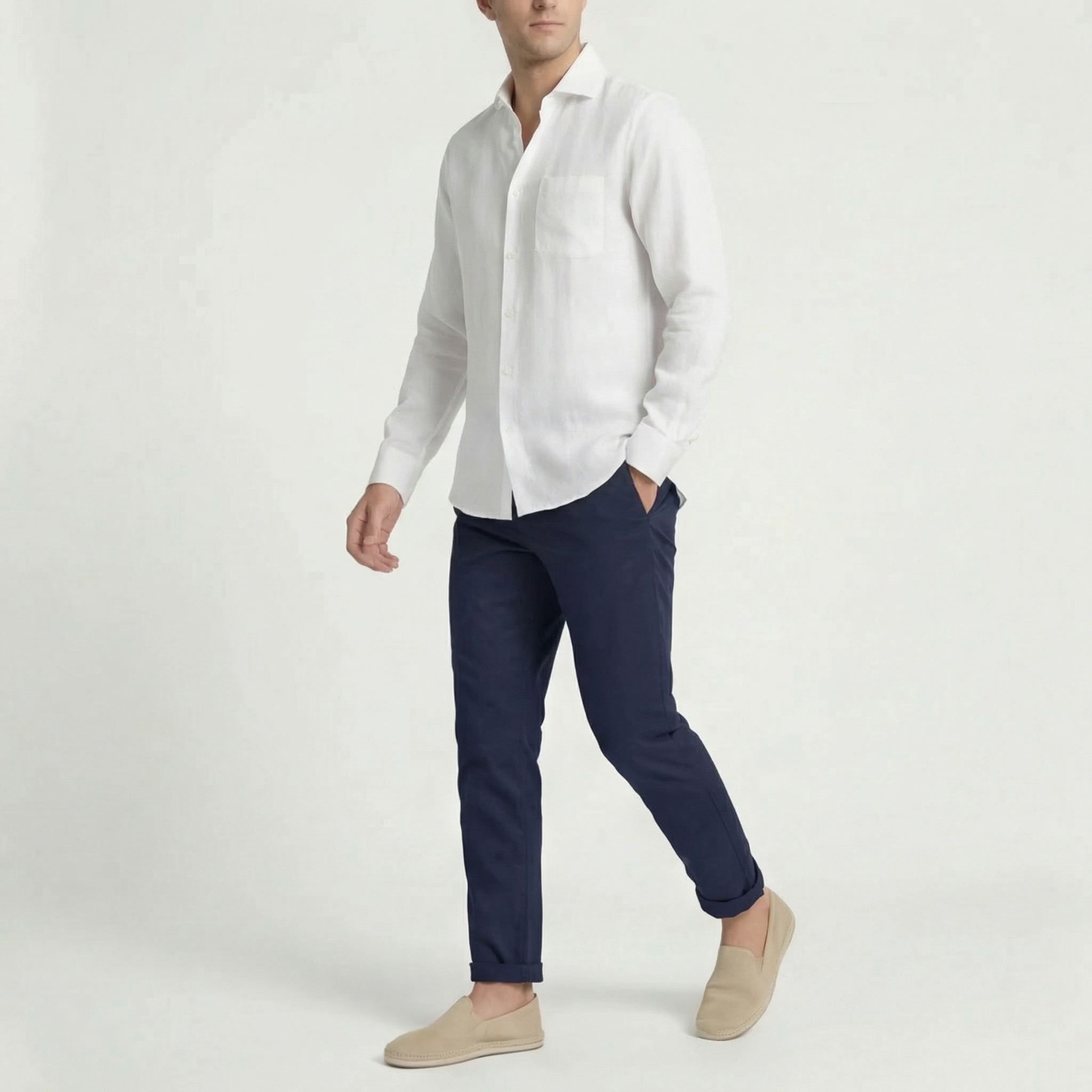 CONOR™™ | Men's Relaxed Linen Shirt