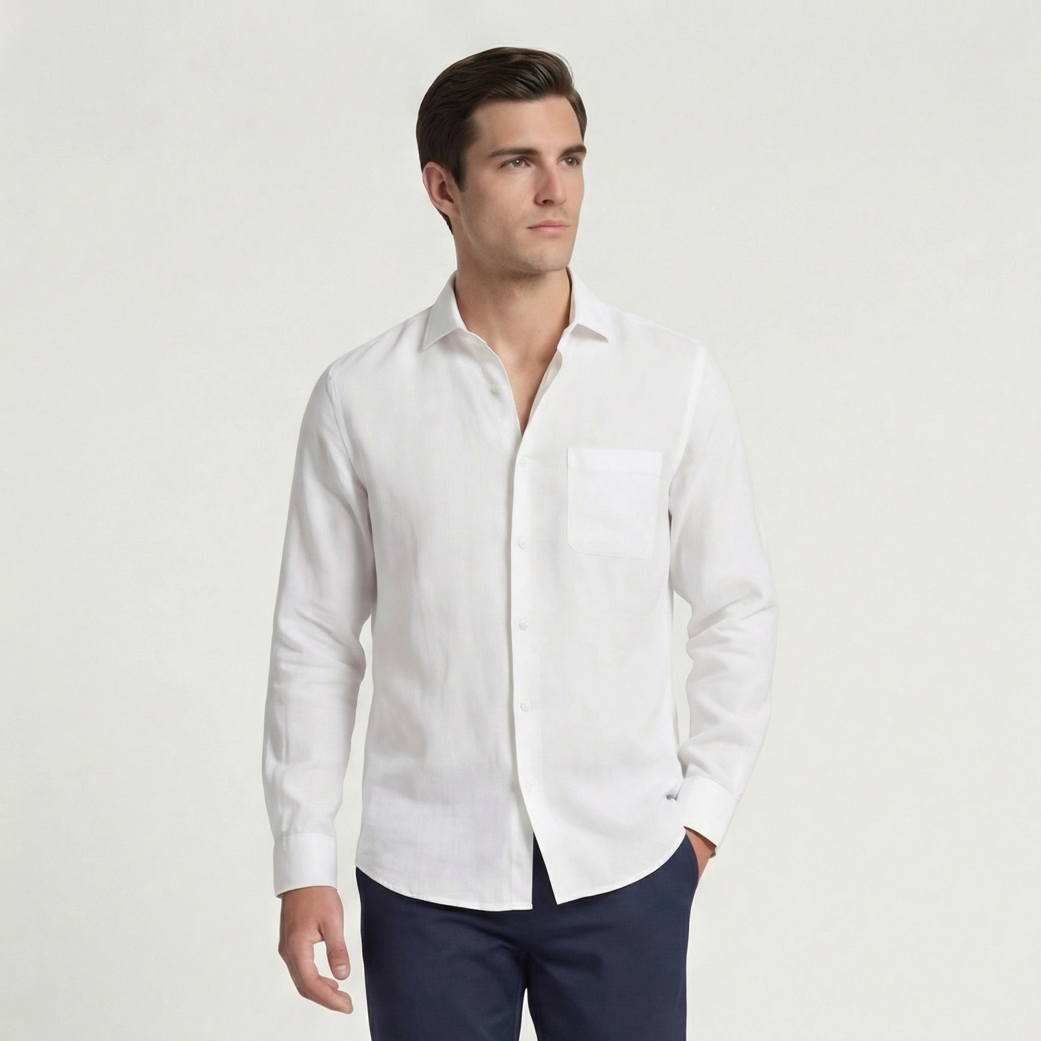 CONOR™™ | Men's Relaxed Linen Shirt