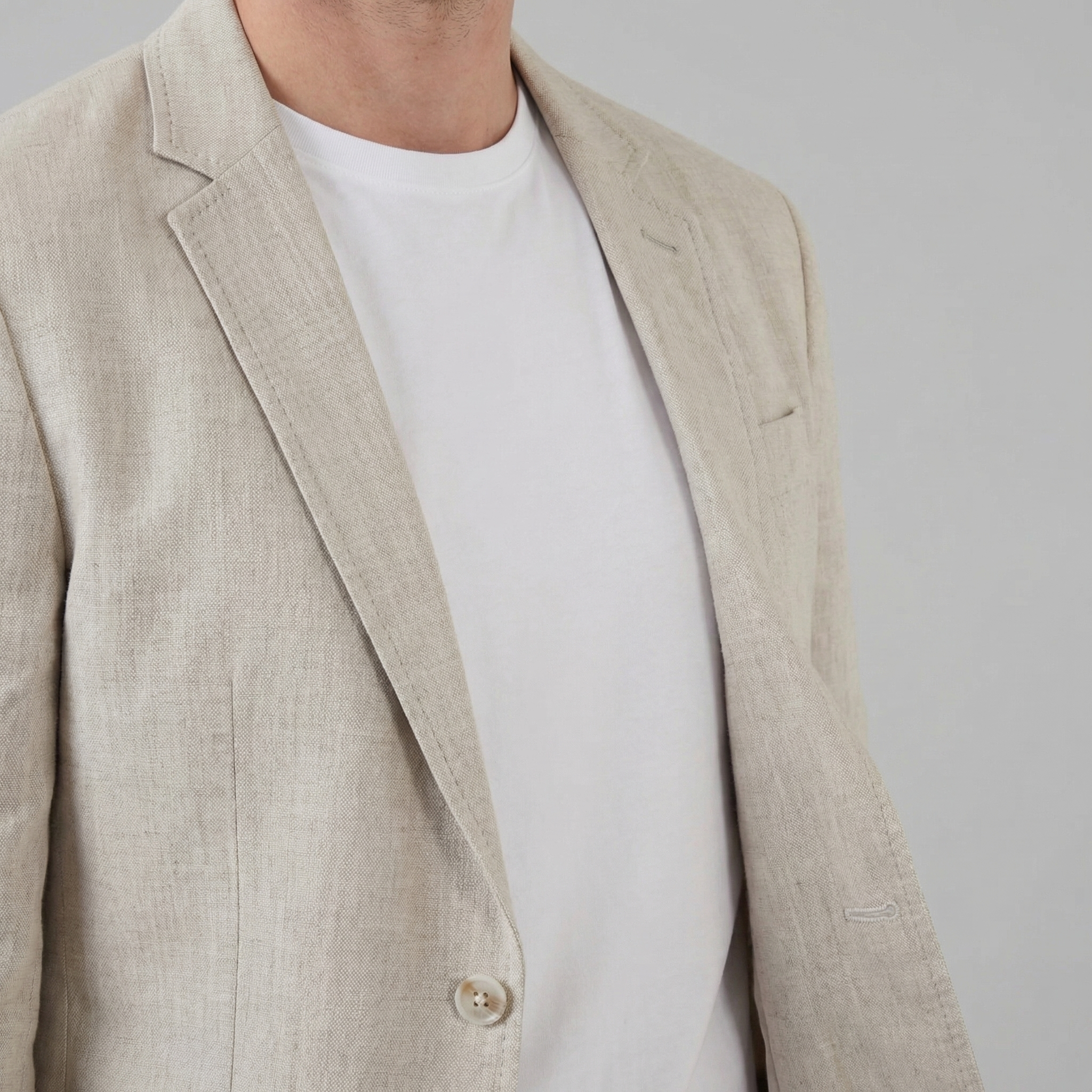 CONOR™| Men's Two-Button Linen Blazer