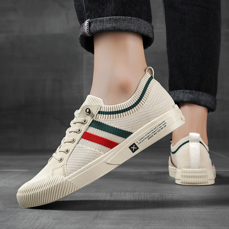 CONOR™ | Retro Knit Canvas Trainers