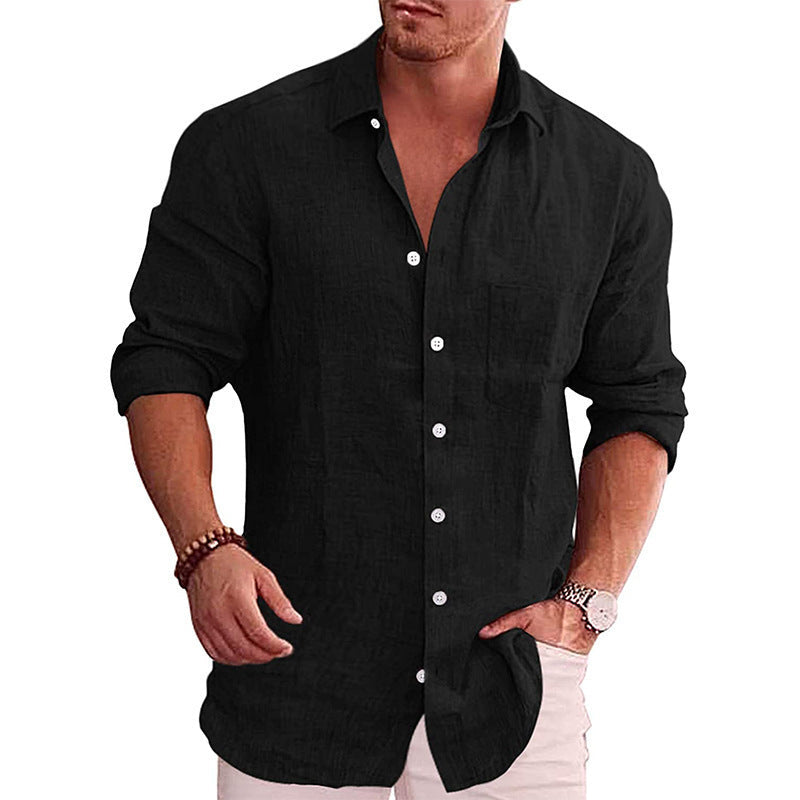 CONOR™™ | Men's Cotton-Linen Longsleeve