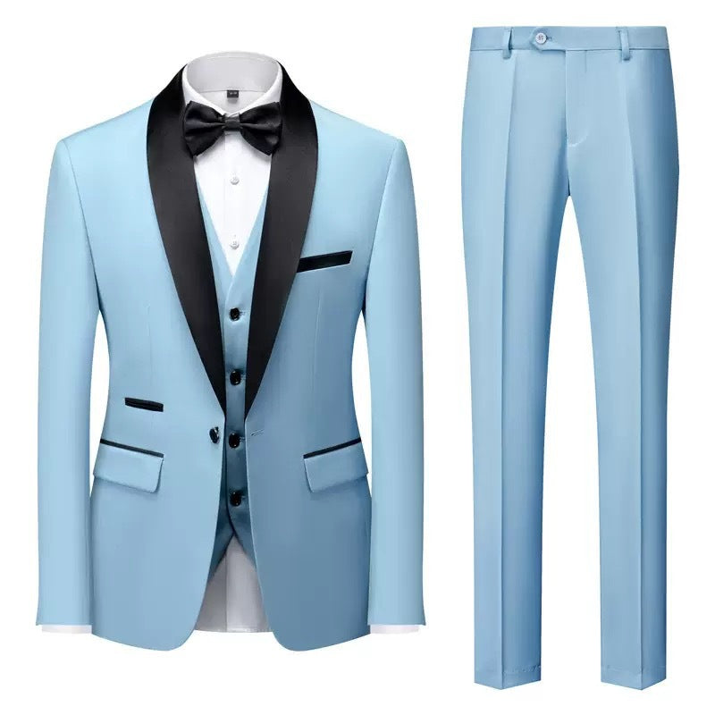 CONOR™™ | Men's Satin-Trim Evening Tuxedo