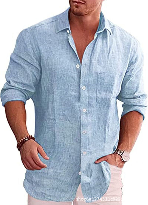 CONOR™™ | Men's Cotton-Linen Longsleeve