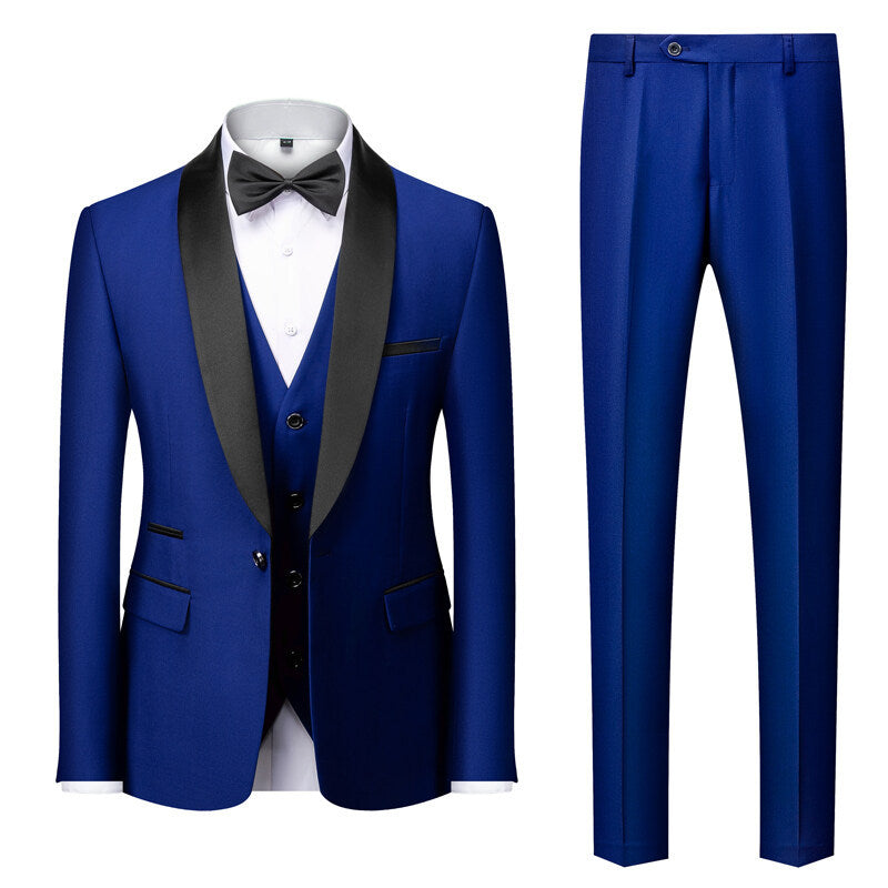 CONOR™™ | Men's Satin-Trim Evening Tuxedo