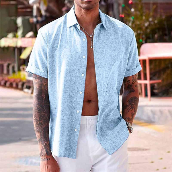 CONOR™™ | Linen Short-Sleeve