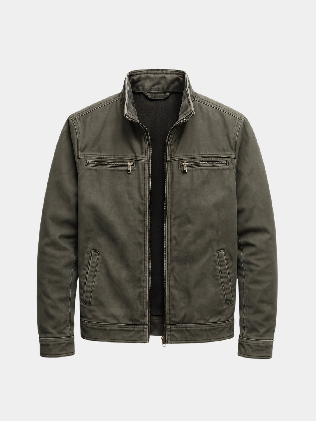 CONOR™ | Valmont Vintage Olive Field Jacket - Cross & Crown