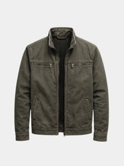 CONOR™ | Valmont Vintage Olive Field Jacket - Cross & Crown