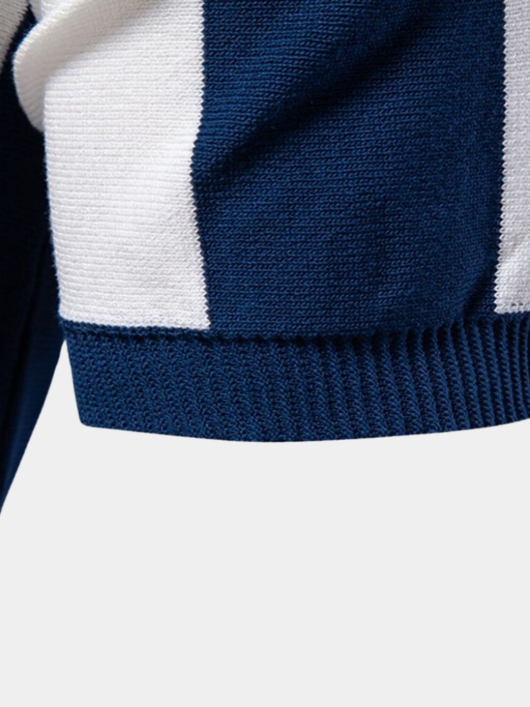CONOR™™ | Striped Zip Polo