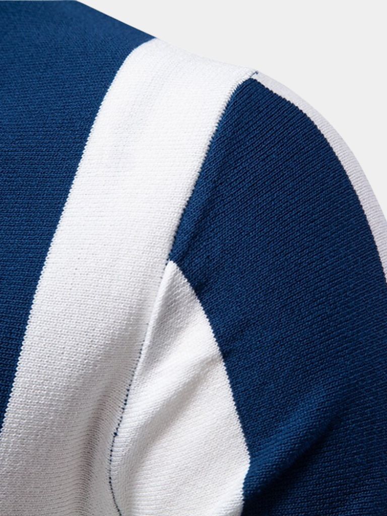 CONOR™™ | Striped Zip Polo