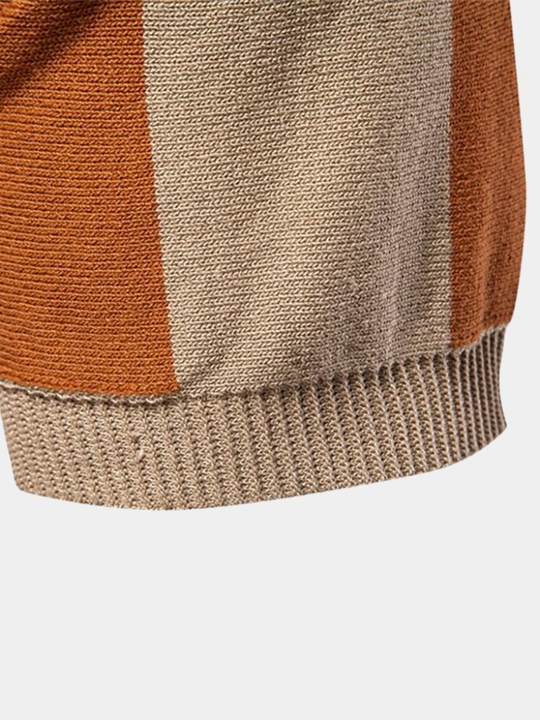 CONOR™™ | Striped Zip Polo