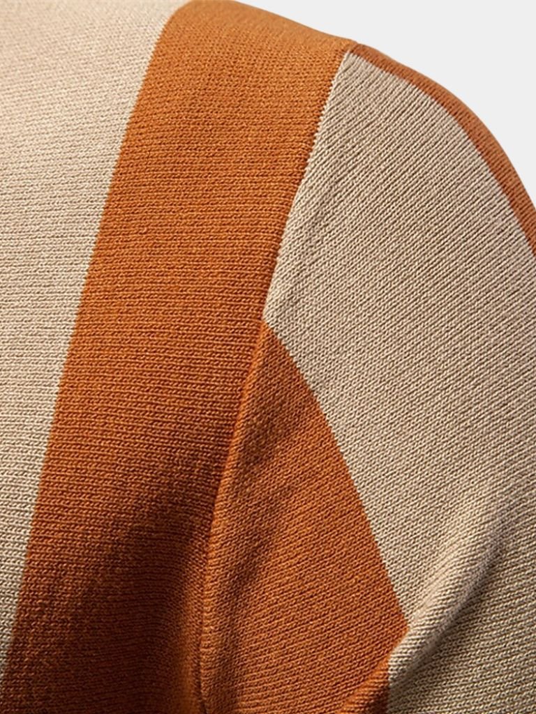 CONOR™™ | Striped Zip Polo