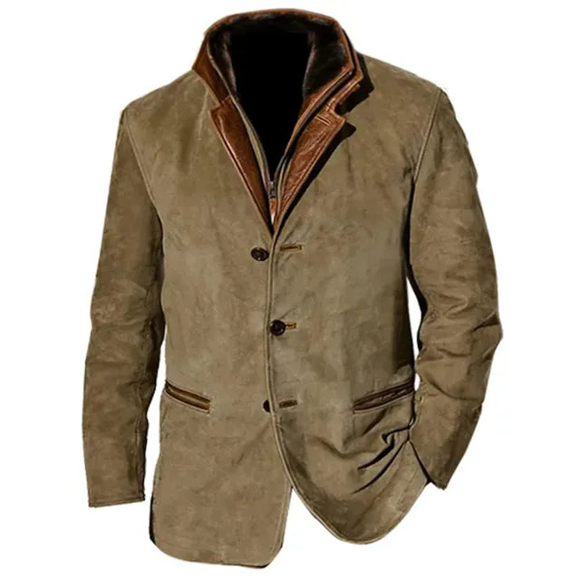 CONOR™ | Men’s Palermo Leather Button-Up Jacket
