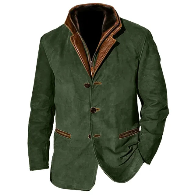CONOR™ | Men’s Palermo Leather Button-Up Jacket