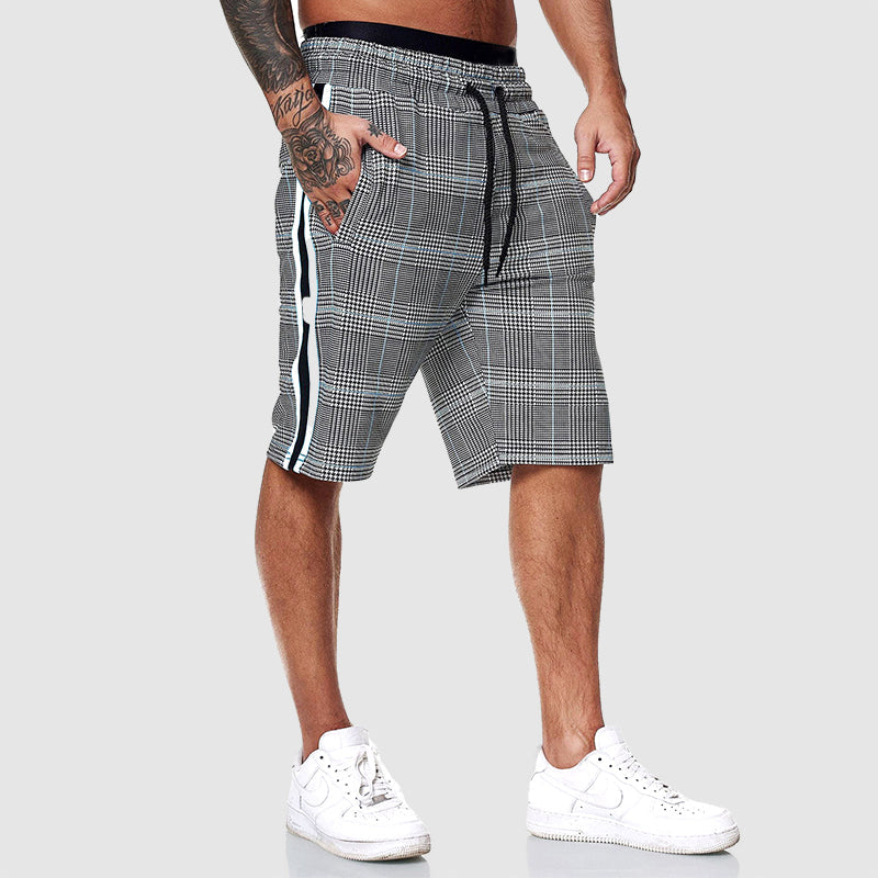 CONOR™™ | Men's Plaid Drawstring Shorts