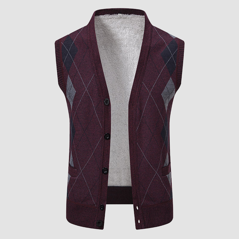 CONOR™™ | Men's Diamond-Knit Lined Vest
