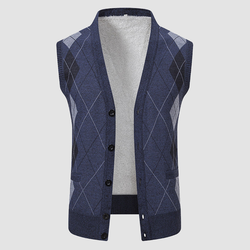CONOR™™ | Men's Diamond-Knit Lined Vest