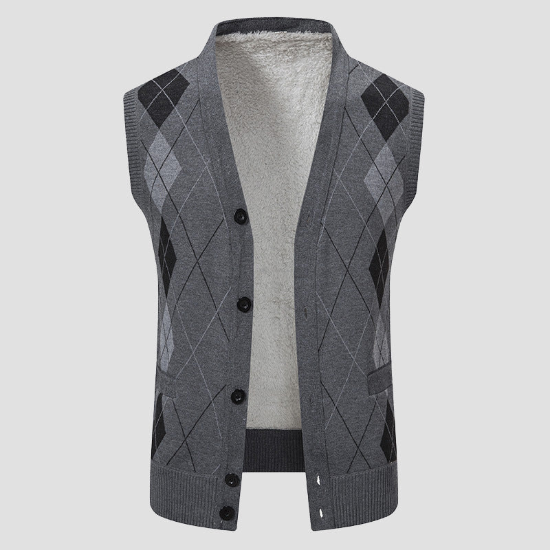 CONOR™™ | Men's Diamond-Knit Lined Vest