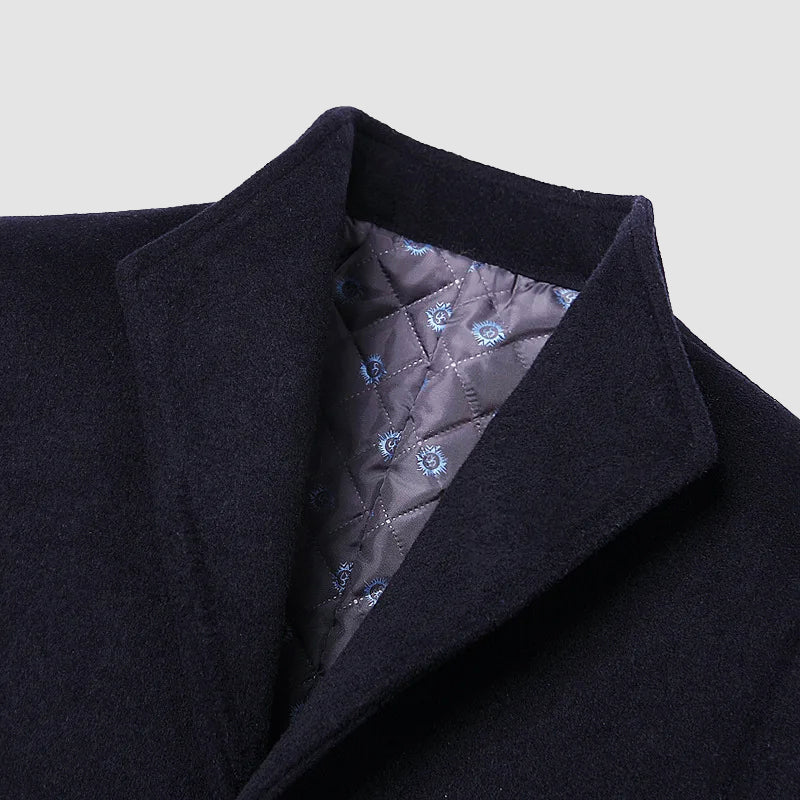 CONOR™™ | Men's Wool-Viscose Overcoat with Nanosilk Lining