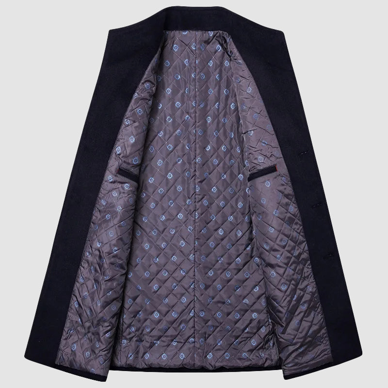 CONOR™™ | Men's Wool-Viscose Overcoat with Nanosilk Lining
