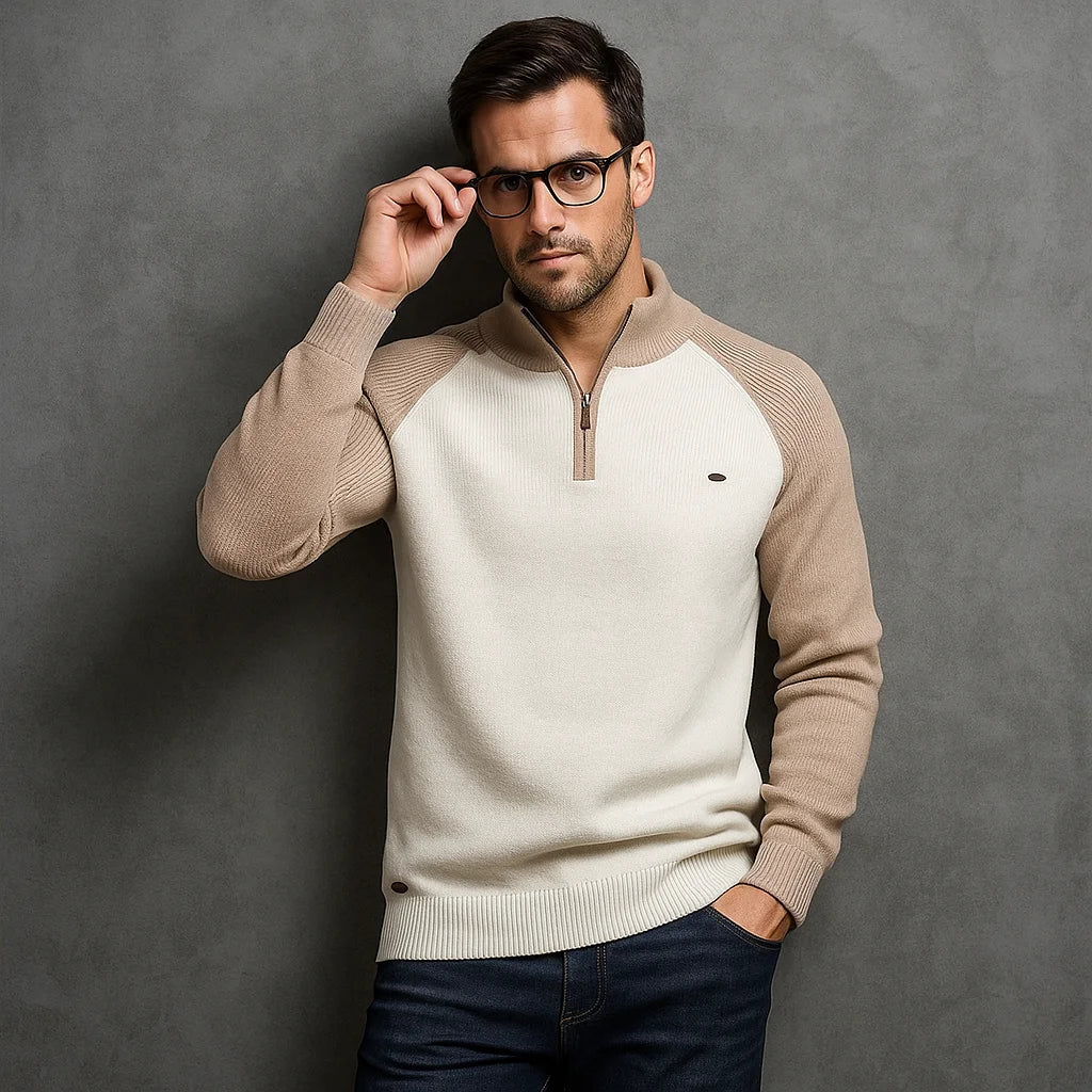 CONOR™ | QUARTER ZIP SWEATER FOR MEN