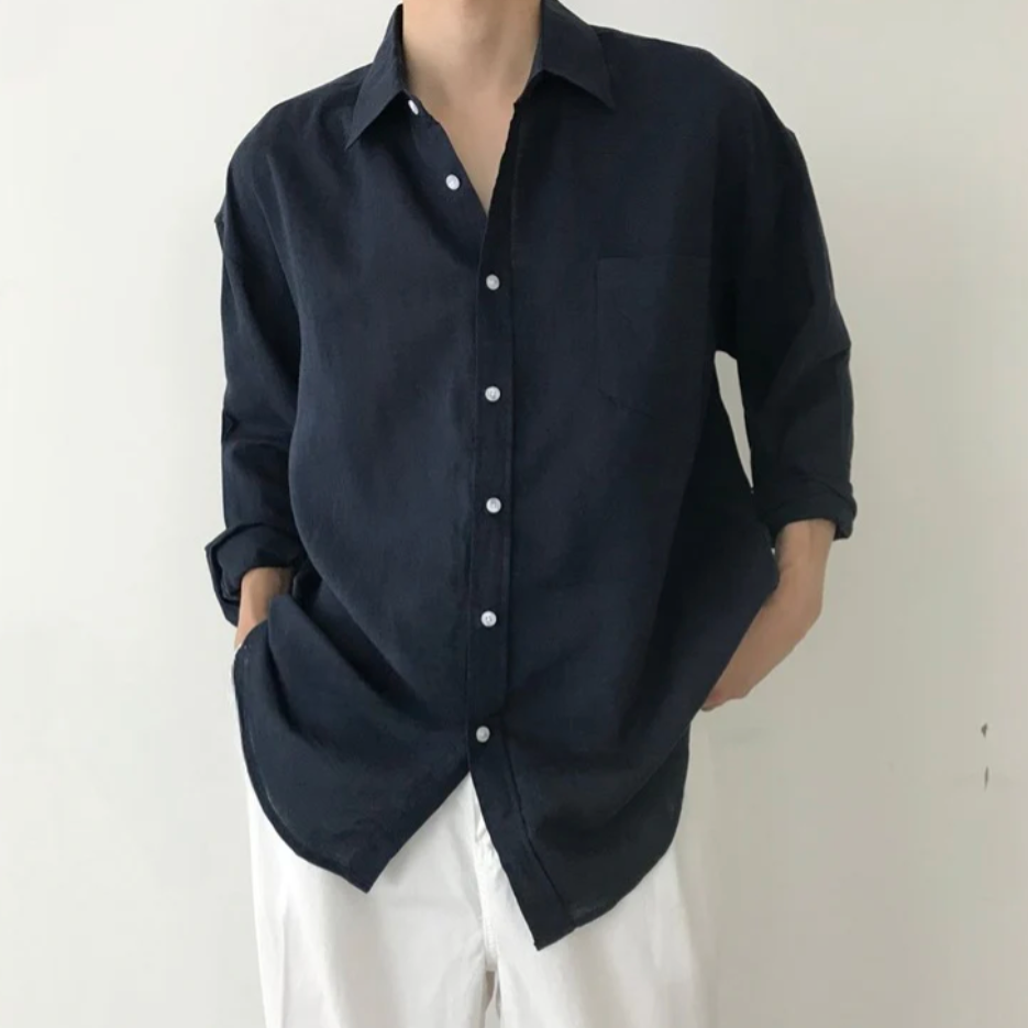CONOR™™ | Men's Spargi Linen Pocket Shirt