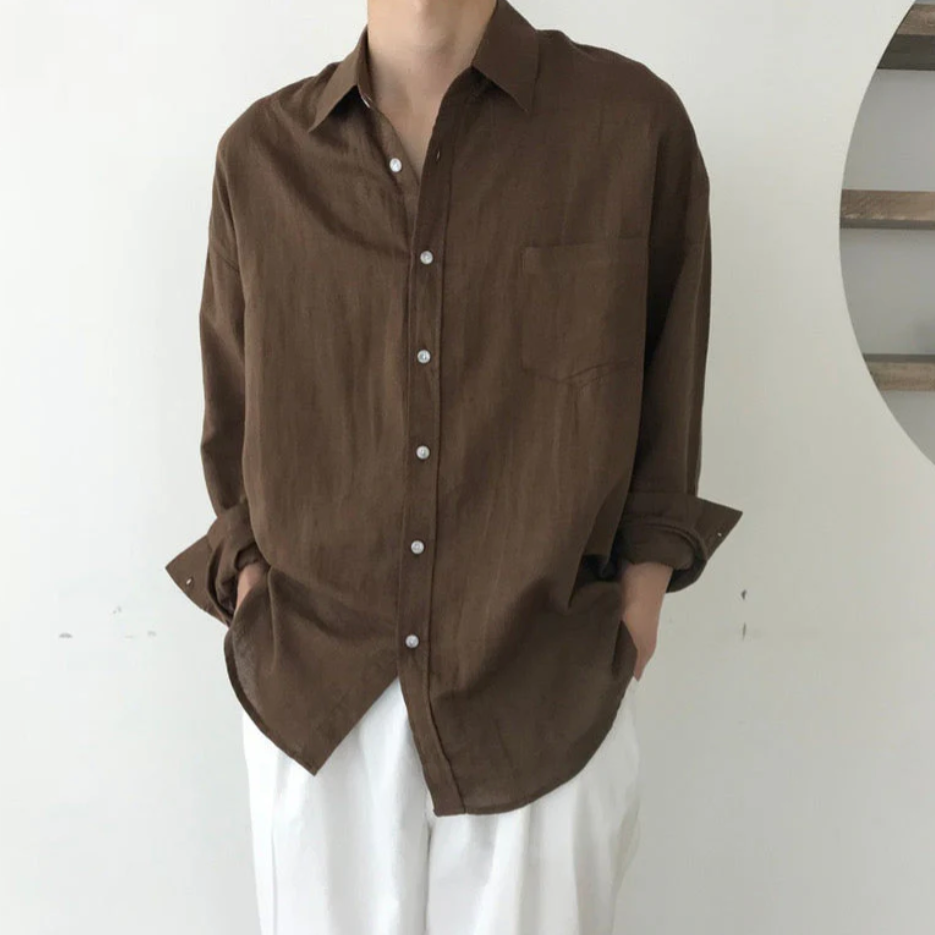 CONOR™™ | Men's Spargi Linen Pocket Shirt