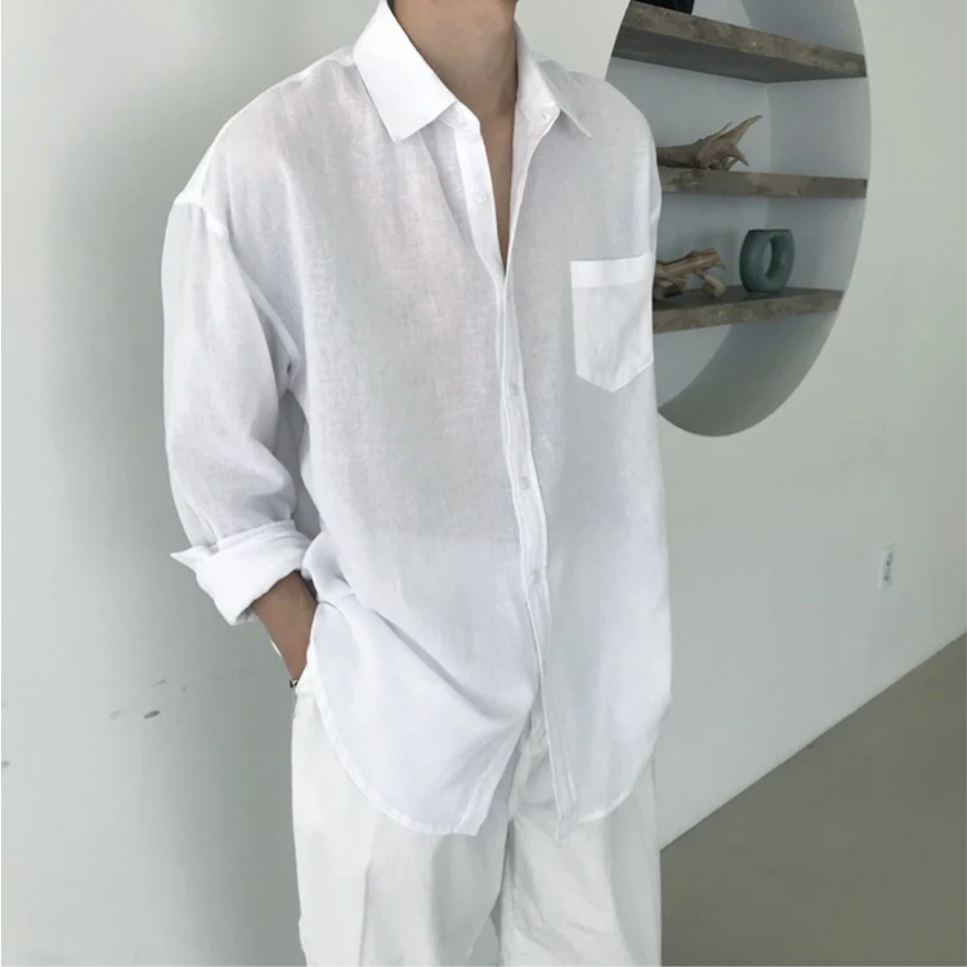 CONOR™™ | Men's Spargi Linen Pocket Shirt