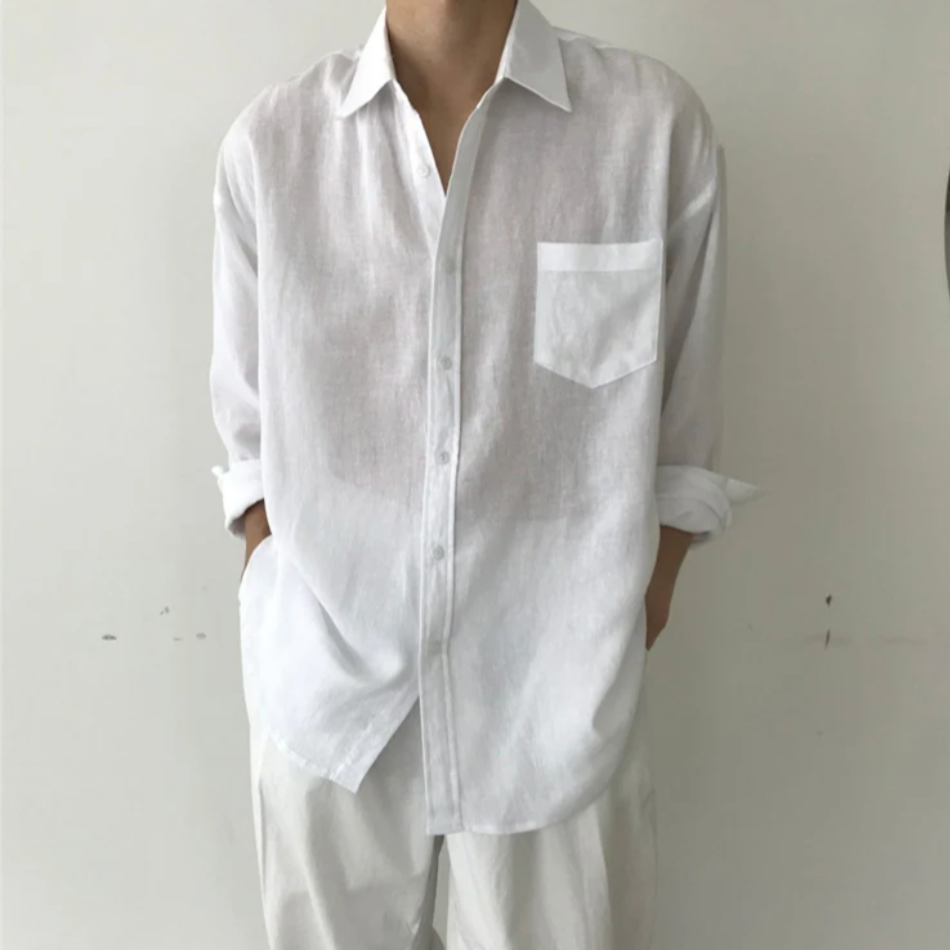CONOR™™ | Men's Spargi Linen Pocket Shirt