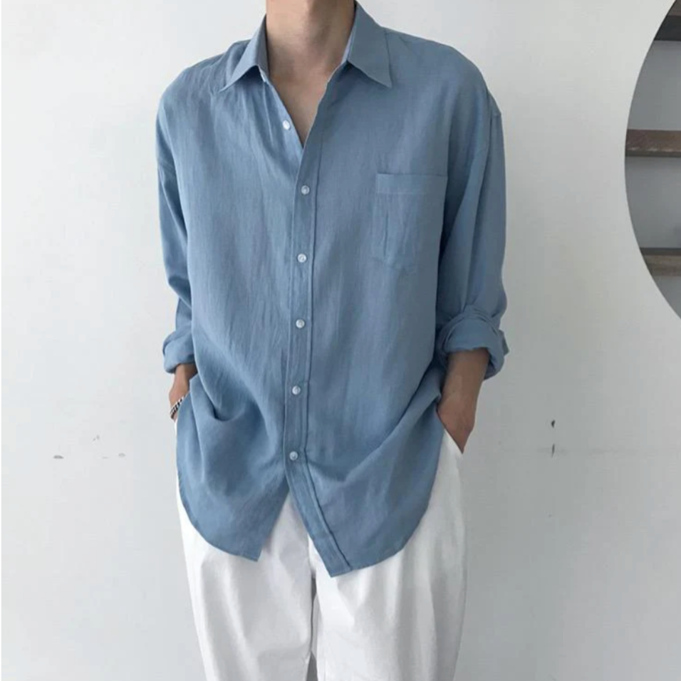 CONOR™™ | Men's Spargi Linen Pocket Shirt