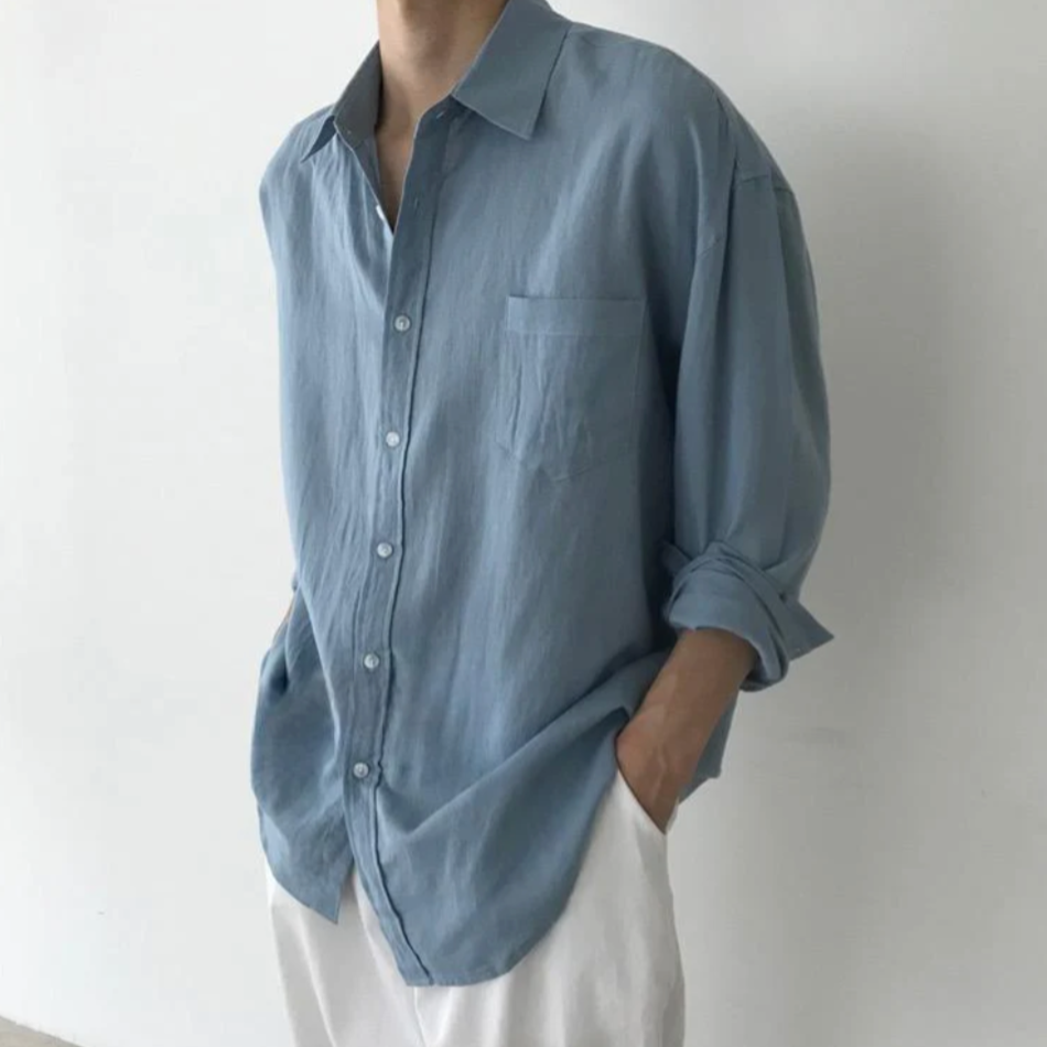 CONOR™™ | Men's Spargi Linen Pocket Shirt