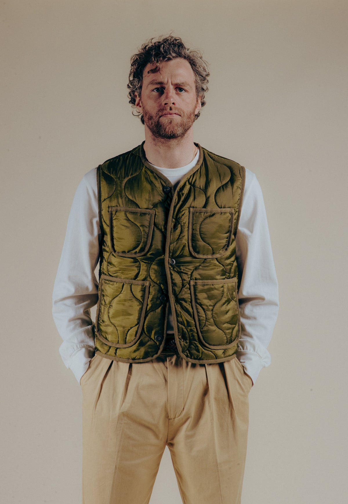 CONOR™ | Le Liner Vest - Military Green