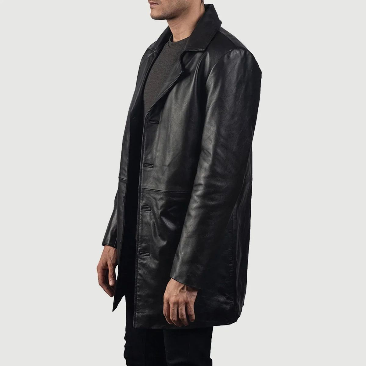 CONOR™ | Classmith Black Leather Coat