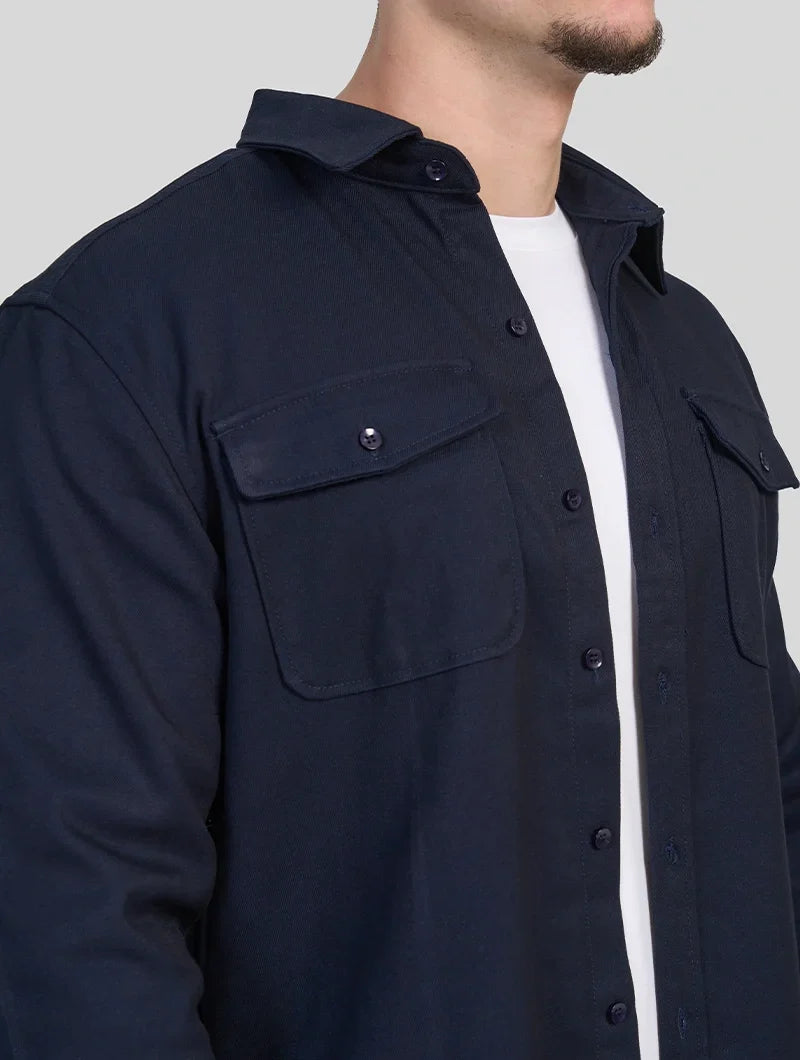 CONOR™ | Simon Overshirt - Navy Blue