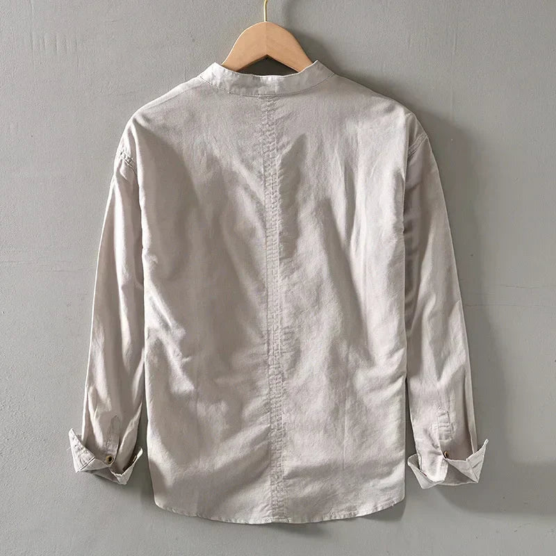 CONOR™ | MINIMALIST LINEN SHIRT
