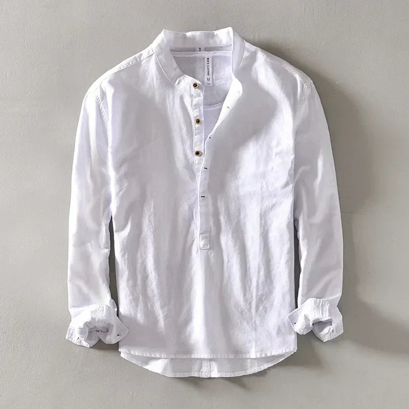 CONOR™ | MINIMALIST LINEN SHIRT