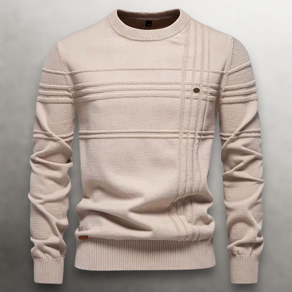 CONOR™ | Sullivan Grid-Knit Cotton Sweater