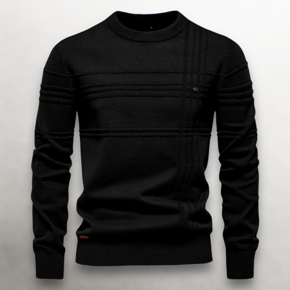 CONOR™ | Sullivan Grid-Knit Cotton Sweater