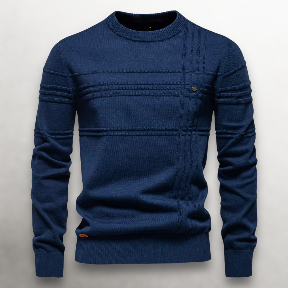 CONOR™ | Sullivan Grid-Knit Cotton Sweater