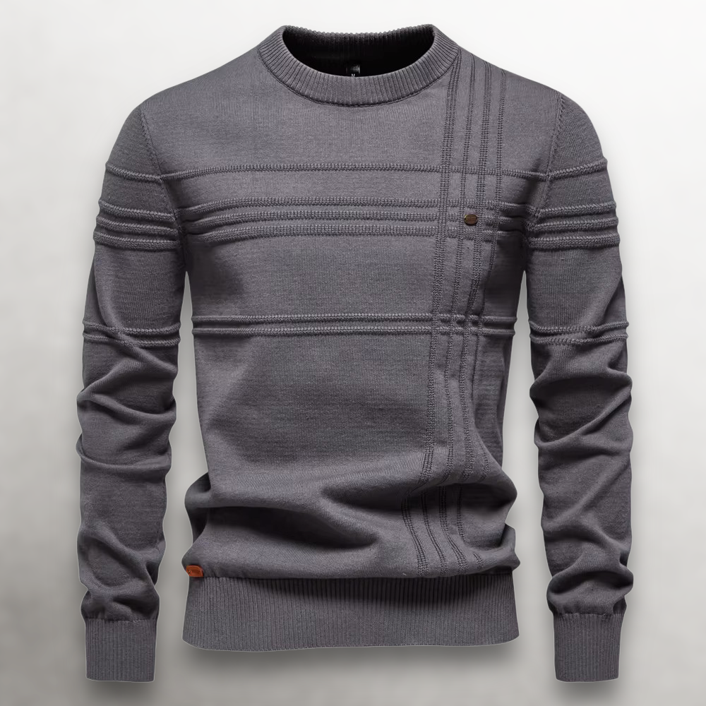 CONOR™ | Sullivan Grid-Knit Cotton Sweater