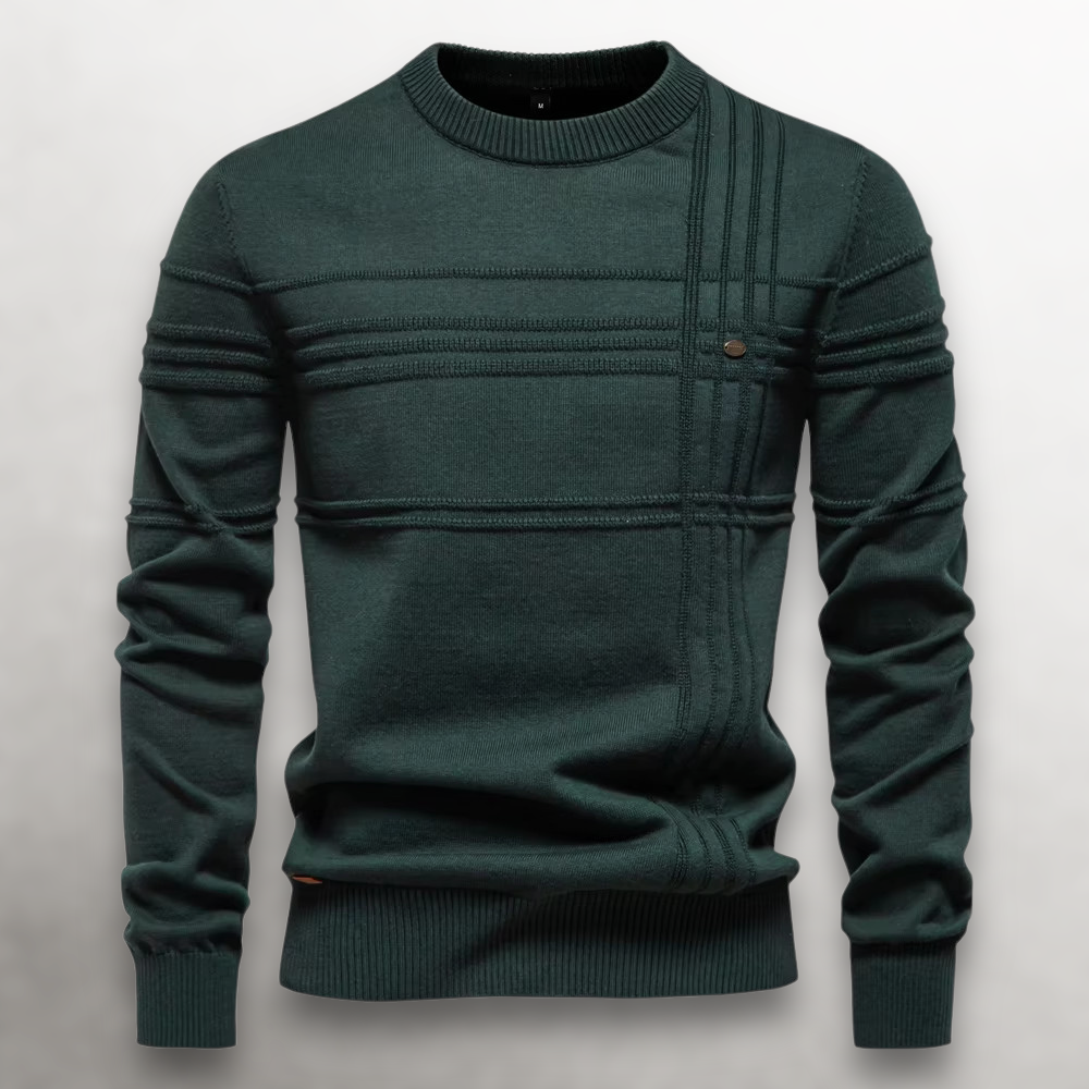 CONOR™ | Sullivan Grid-Knit Cotton Sweater