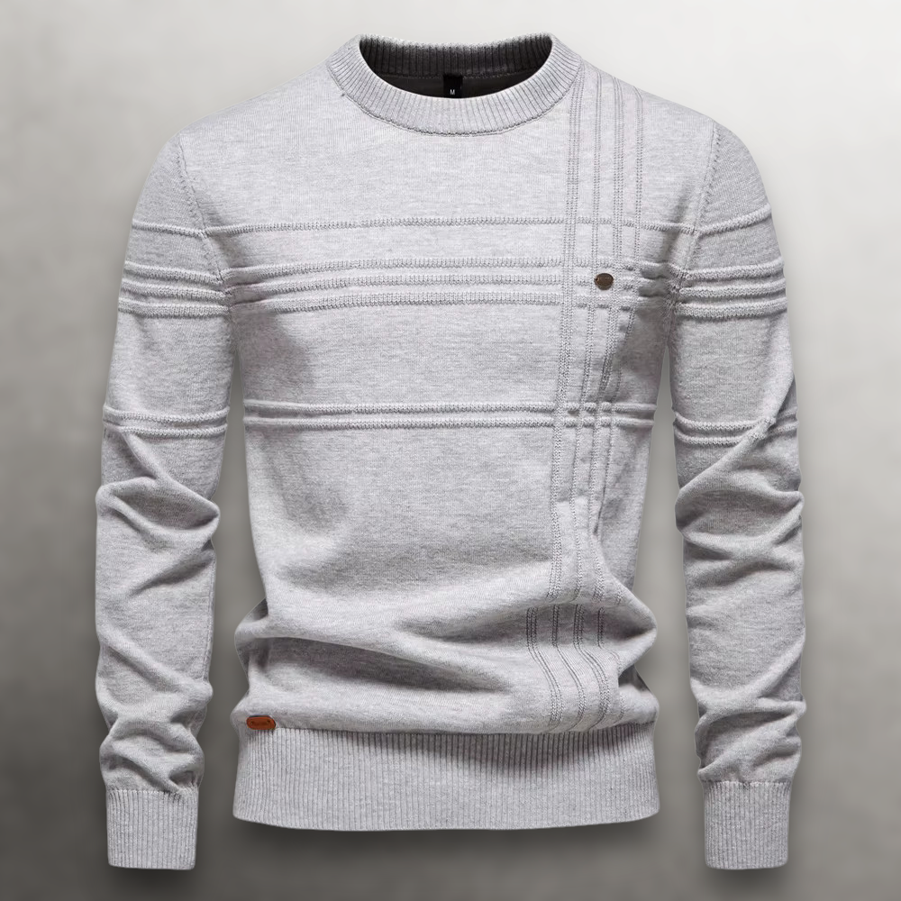 CONOR™ | Sullivan Grid-Knit Cotton Sweater