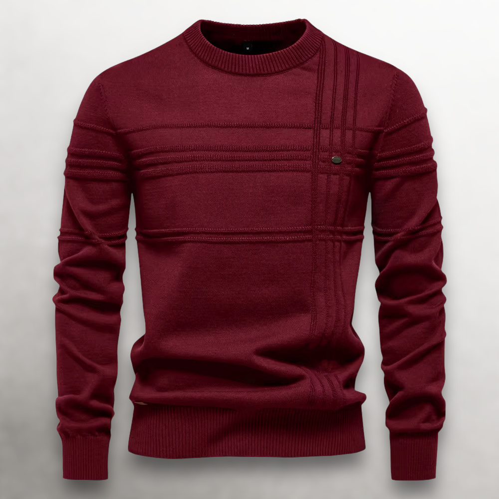 CONOR™ | Sullivan Grid-Knit Cotton Sweater