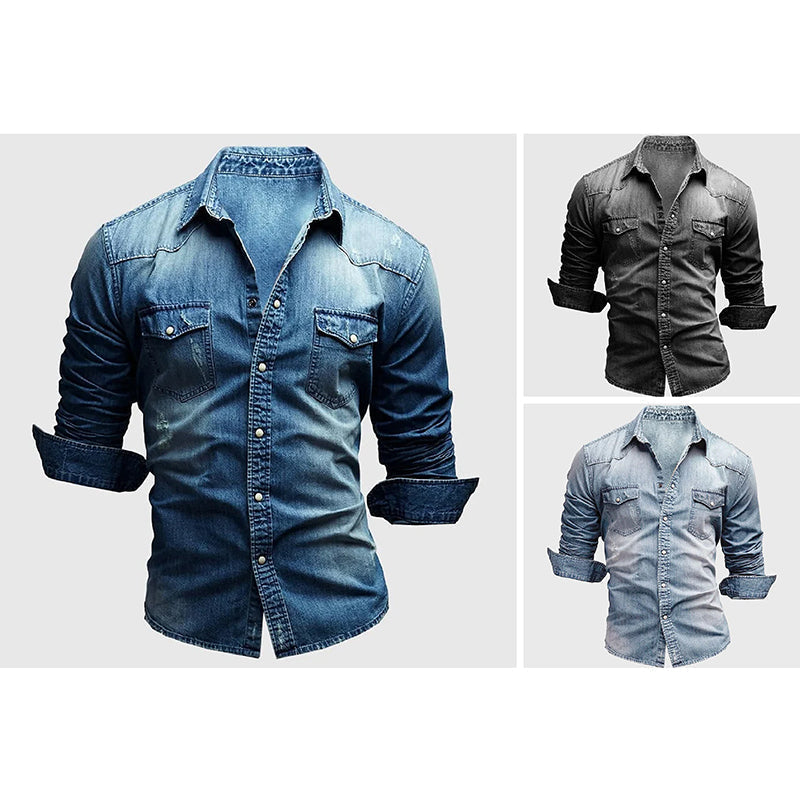 CONOR™™ | Slim-Fit Denim Shirt