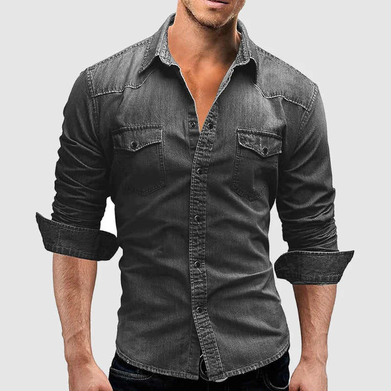 CONOR™™ | Slim-Fit Denim Shirt