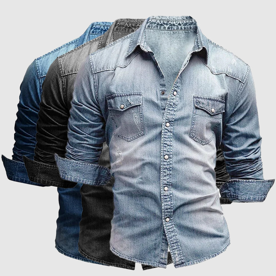 CONOR™™ | Slim-Fit Denim Shirt